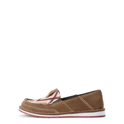 Ariat Cruiser Kahverengi / Kırmızı Loafer Ayakkabı Bayan (34581-409)